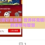 世界杯竞猜彩票结果-世界杯竞猜彩票背后的激情与智慧
