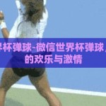 微信世界杯弹球-微信世界杯弹球，游戏中的欢乐与激情