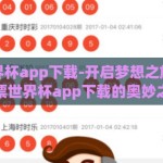 彩票世界杯app下载-开启梦想之旅，探索彩票世界杯app下载的奥妙之窗