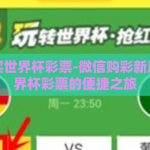 微信购买世界杯彩票-微信购彩新风尚，世界杯彩票的便捷之旅