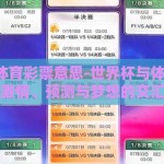 世界杯体育彩票意思-世界杯与体育彩票，激情、预测与梦想的交汇