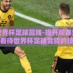 怎么赌世界杯足球赢钱-提升观赛乐趣，理智看待世界杯足球竞猜的技巧