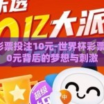 世界杯彩票投注10元-世界杯彩票投注，10元背后的梦想与刺激
