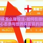 微信世界杯怎么赌投注-如何在微信中以健康心态参与世界杯竞猜的指导