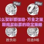 世界杯怎么买彩票保稳-万全之策，世界杯期间买彩票的稳定策略