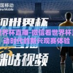微信看世界杯直播-微信看世界杯直播，移动时代的新兴观赛体验