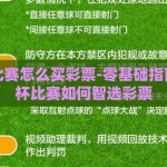 世界杯比赛怎么买彩票-零基础指南，世界杯比赛如何智选彩票