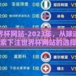下注世界杯网站-2023年，从球迷视角探索下注世界杯网站的选择