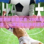 2006年世界杯彩票奖金-2006年世界杯彩票奖金，一场足球狂热的逐梦之旅