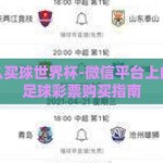 微信怎么买球世界杯-微信平台上的世界杯足球彩票购买指南