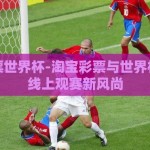 淘宝彩票世界杯-淘宝彩票与世界杯，揭秘线上观赛新风尚
