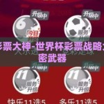 世界杯彩票大神-世界杯彩票战略大师的秘密武器