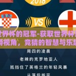 怎么赌世界杯的冠军-获取世界杯冠军的独特视角，竞猜的智慧与乐趣