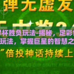 足彩世界杯胜负玩法-揭秘，足彩世界杯胜负玩法，掌握巨星的智慧之匙