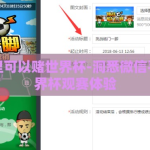 微信哪里可以赌世界杯-洞悉微信平台与世界杯观赛体验