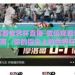 微信在哪看世界杯直播-微信观看世界杯直播指南，你的指尖上的世界杯体验