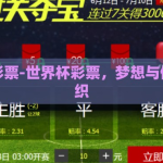 世界杯彩票-世界杯彩票，梦想与侥幸的交织