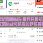 世界杯卖彩票赚钱吗-世界杯卖彩票，一场充满挑战与机遇的梦幻赛程