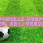 微信世界杯买球怎么买-微信世界杯合规购彩指南，安安心心享受足球盛宴