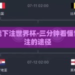 在哪里能下注世界杯-三分钟看懂世界杯下注的途径