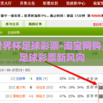 淘宝买世界杯足球彩票-淘宝网购，世界杯足球彩票新风向