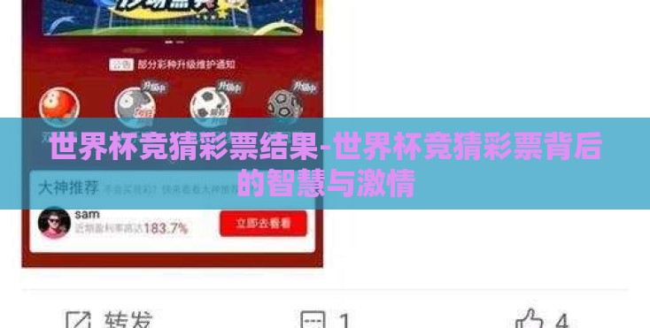 世界杯竞猜彩票结果-世界杯竞猜彩票背后的智慧与激情