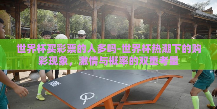 世界杯买彩票的人多吗-世界杯热潮下的购彩现象,激情与概率的双重考量 世界杯买彩票的人多吗-世界杯热潮下的购彩现象,激情与概率的双重考量
