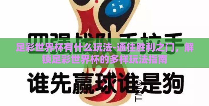 足彩世界杯有什么玩法-通往胜利之门，解锁足彩世界杯的多样玩法指南