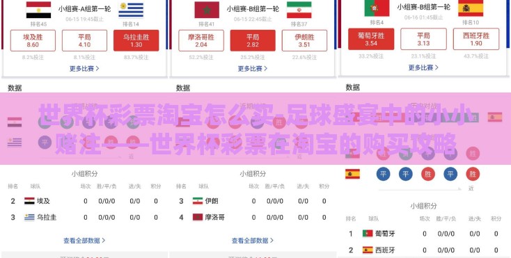 世界杯彩票淘宝怎么买-足球盛宴中的小小赌注——世界杯彩票在淘宝的购买攻略 世界杯彩票淘宝怎么买-足球盛宴中的小小赌注——世界杯彩票在淘宝的购买攻略
