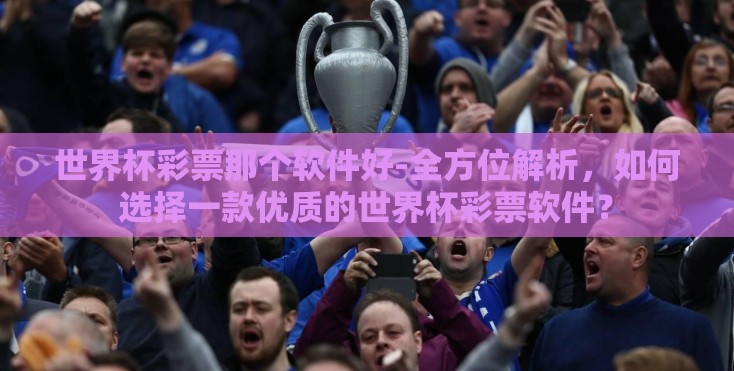 世界杯彩票那个软件好-全方位解析，如何选择一款优质的世界杯彩票软件？