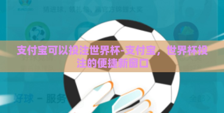 支付宝可以投注世界杯-支付宝，世界杯投注的便捷新窗口
