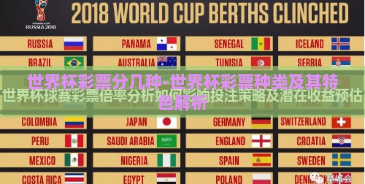 世界杯彩票分几种-世界杯彩票种类及其特色解析
