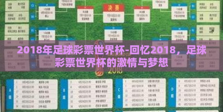 2018年足球彩票世界杯-回忆2018，足球彩票世界杯的激情与梦想